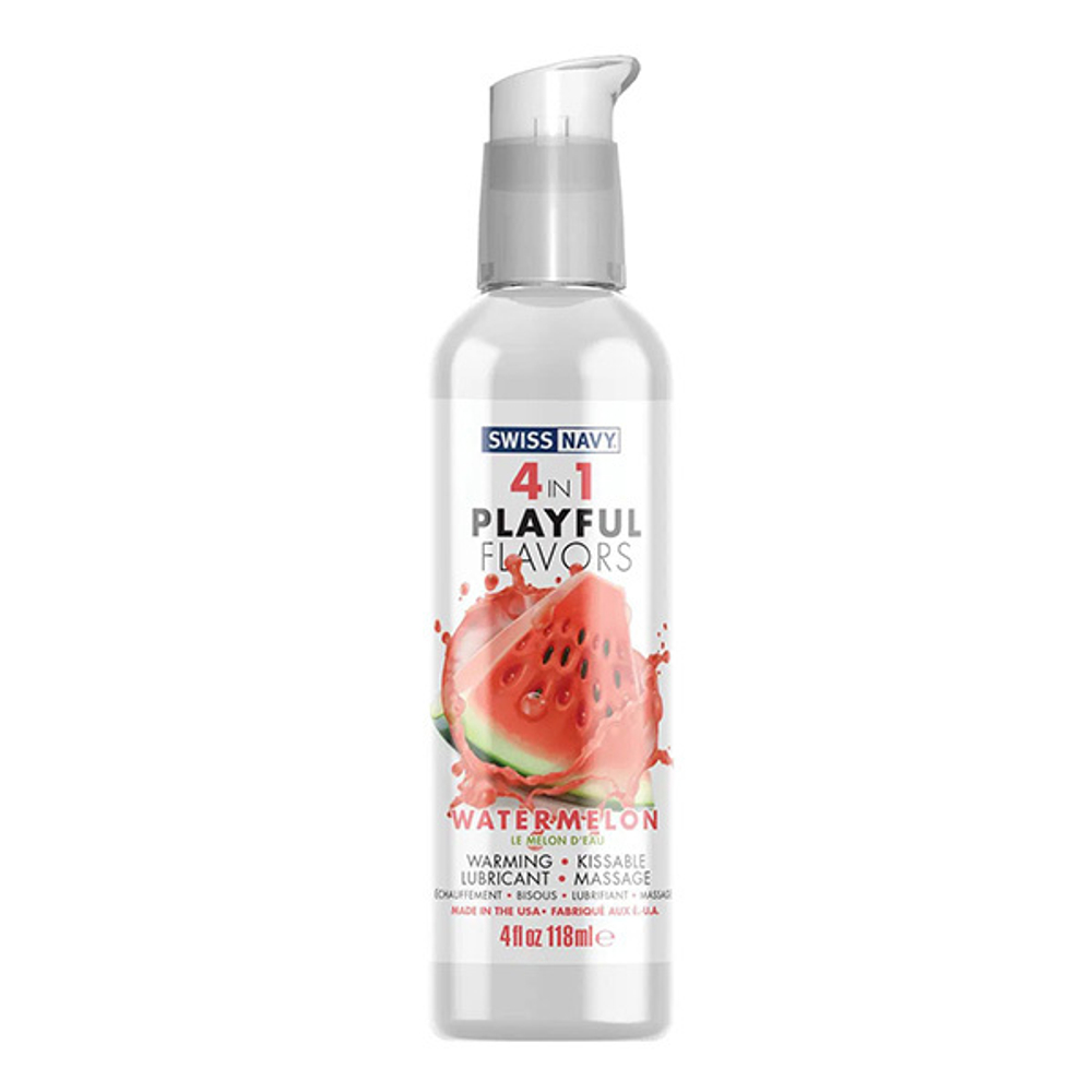 Массажный гель 4в1 с ароматом арбуза Swiss Navy Playful Flavors Watermelon 118мл