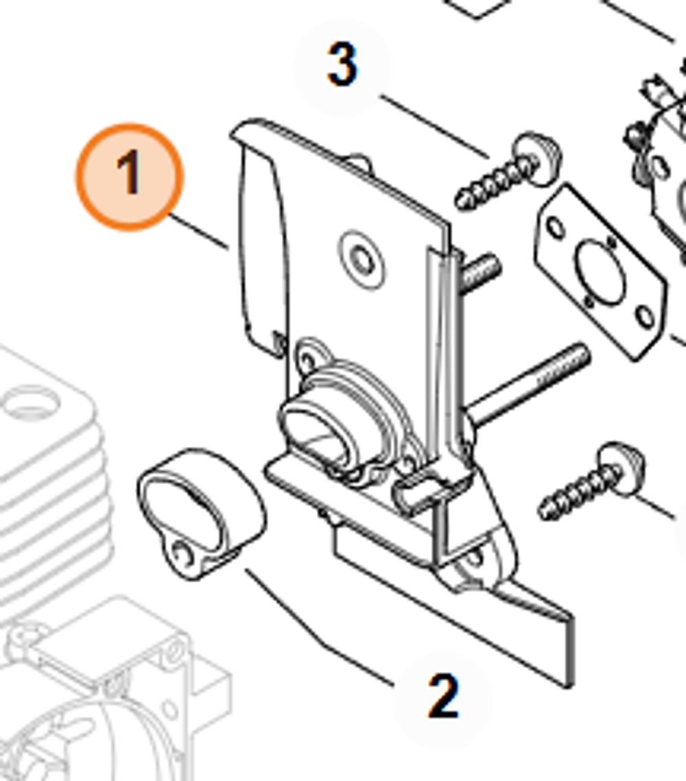 Корпус карбюратора для мотокосы FS 120, FS 250, Farmertec PJ12038 (4134 120 0106) Farmertec