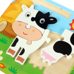 Развивающая игрушка деревянная Пазл, C-41809