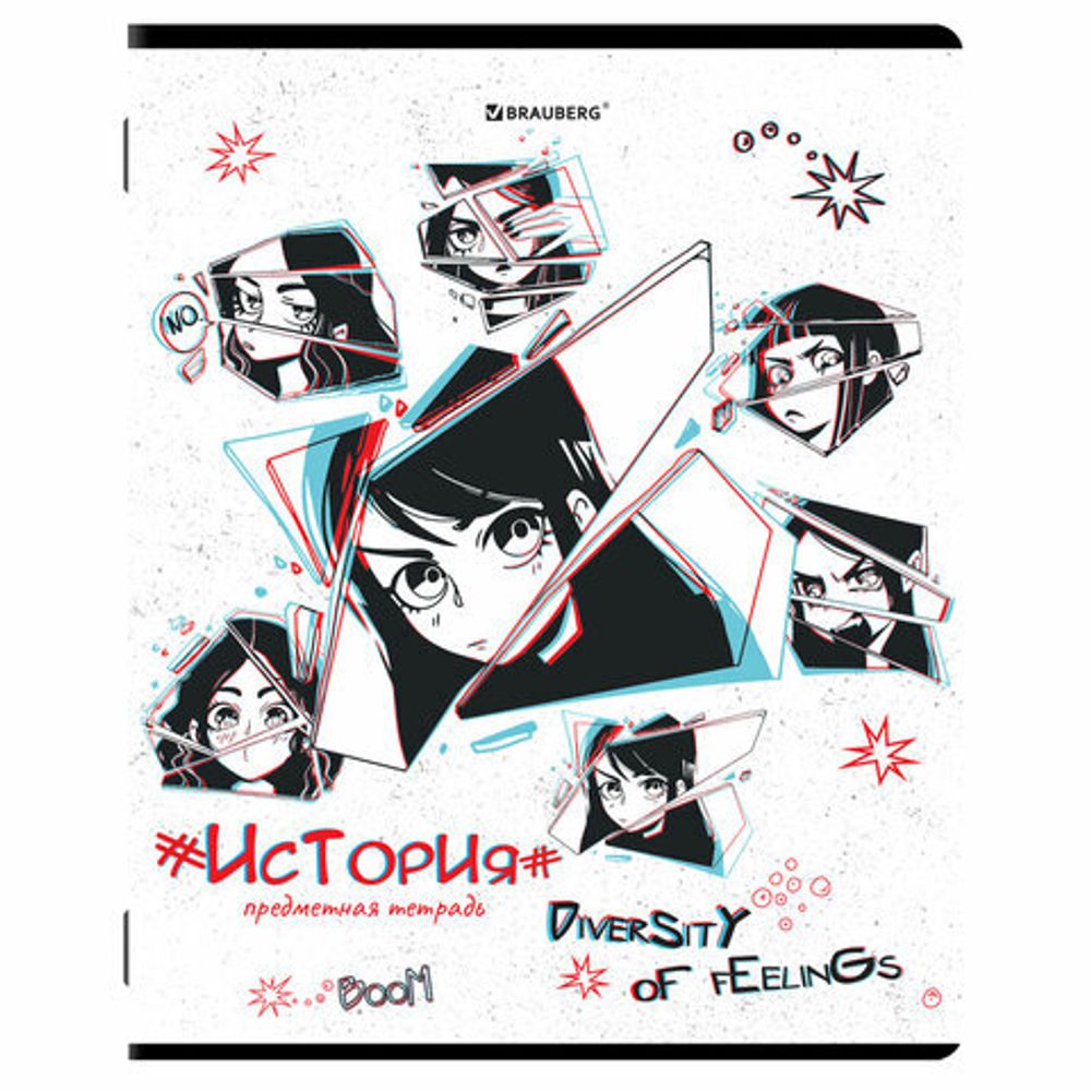 Тетради предметные, КОМПЛЕКТ 12 ПРЕДМЕТОВ, "ANIME", 48 л., глянцевый УФ-лак, BRAUBERG, 404608