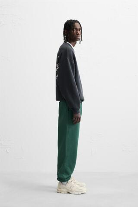 ZARA БАЗОВЫЕ БРЮКИ-ДЖОГГЕРЫ, ЗЕЛЕНЫЙ