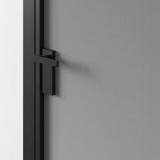 Модель 1AP профиль чёрный матовый цвет лайт грей элегант в алюминиевом моноблоке INTEGRAL в интерьере