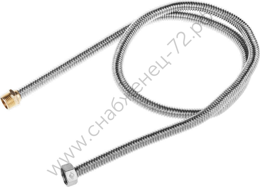 ЗУБР 1/2″, 1.2 м, гайка-штуцер, Сильфонная подводка для воды (51011-G/S-120)