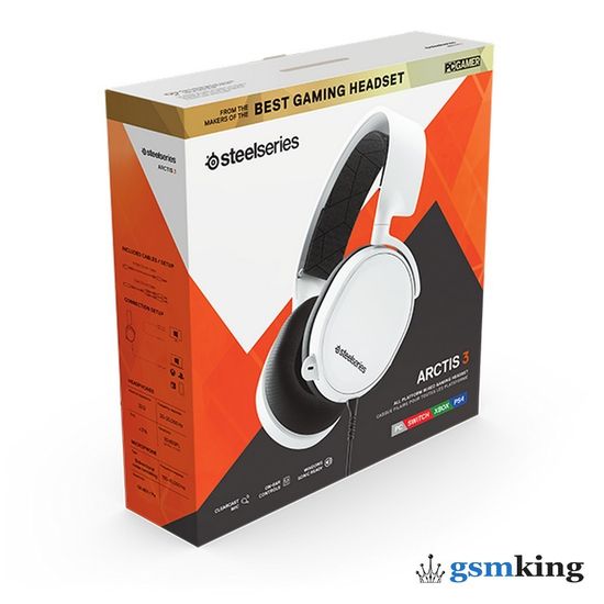 SteelSeries Arctis 3 Gaming Headset 2019 Edition White (Белый)