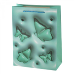 Пакет подарочный бумажный Alingar, (XL) 31х40х12 см, вертикальный, "Бабочки", мат. ламинация, эффект 3D, ассорти