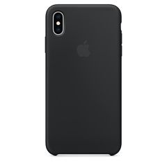 Чехол силиконовый для iPhone XS Max (Черный)