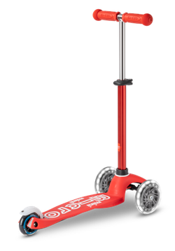 Самокат Mini Micro Deluxe LED Красный