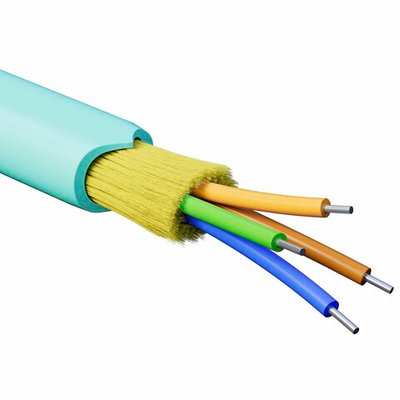 Кабель волоконно-оптический, распределительный, арамидные упрочняющие нити, для внутренней прокладки, нг(А)-HF, 4 ОВ, категория OM3(G.651.1) плотный буфер, 0,4 кН, барабан 2000 м