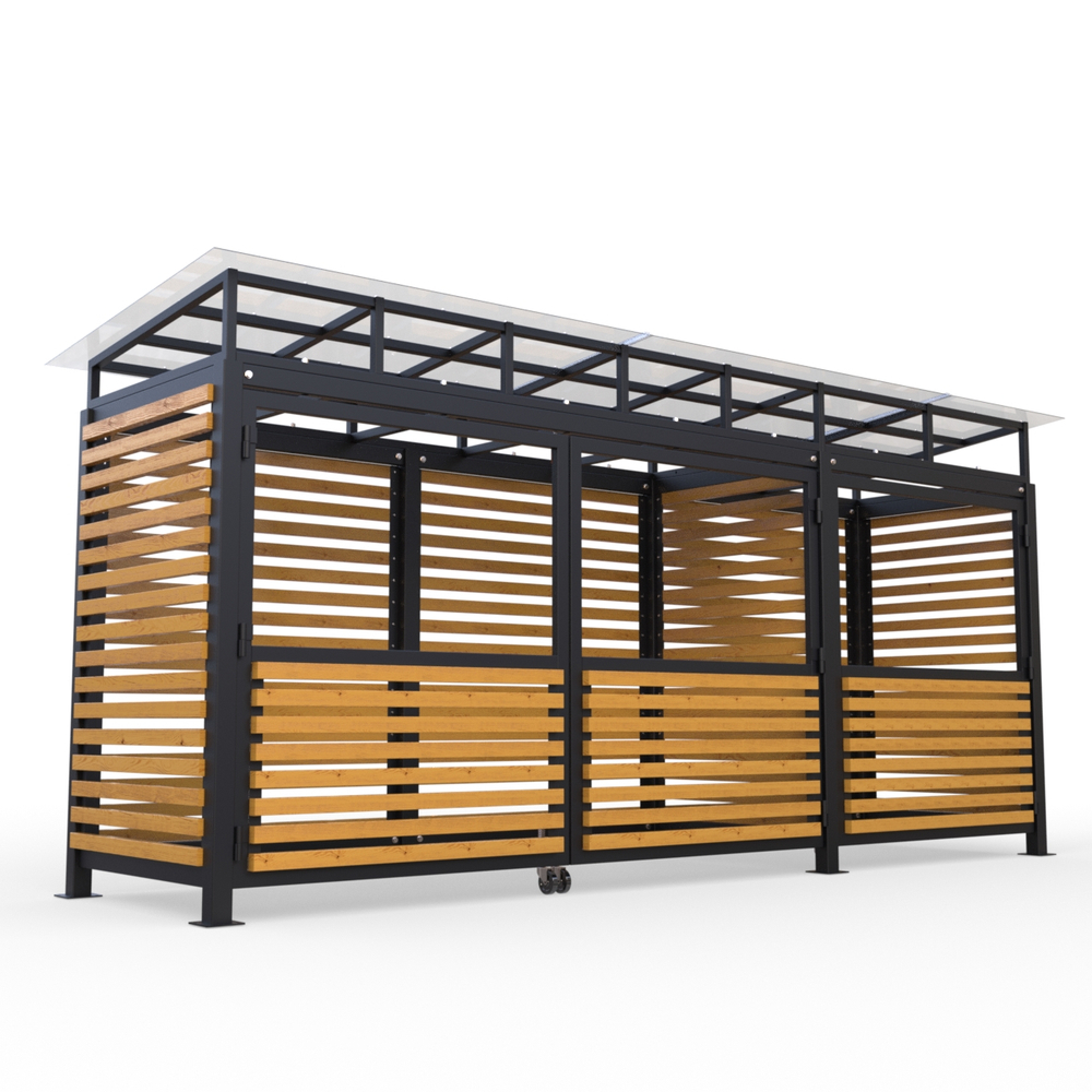 Площадка для сбора мусора Район на 2 контейнера + КГГ