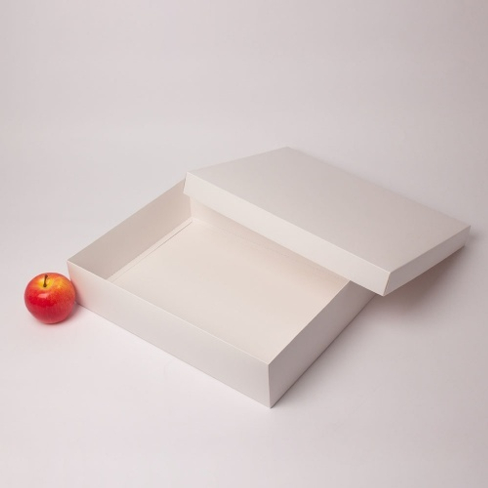 Коробка крышка-дно 40x9x30, белый, картон