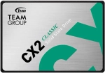 Твердотельный накопитель 512GB SSD TeamGroup CX2 2.5” SATA3 R530Mb/s, W470MB/s T253X6512G0C101