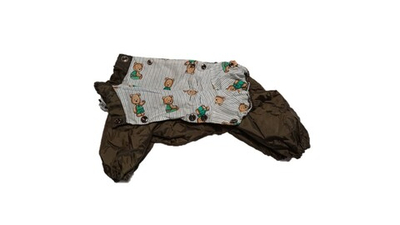 Комбинезон,  утепленный байкой 20 девочка (обхват груди 35 - 40) темный хаки