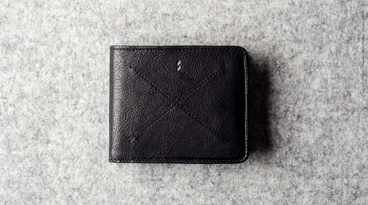 Hard Graft Cash Card Coin Coal — кошелёк из кожи