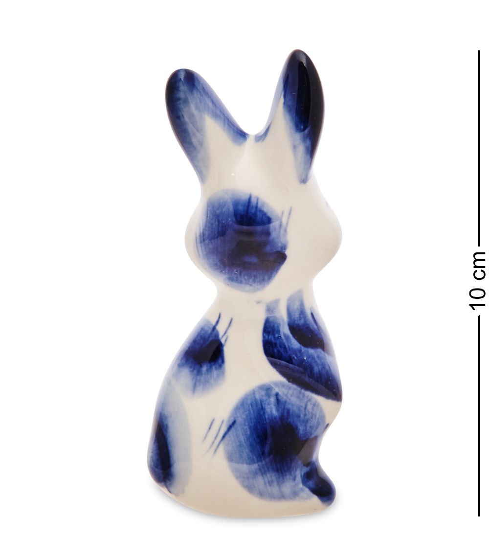 ГЛ- 802 Фигурка «Заяц» (Гжельский фарфор)
