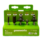 Набор фрез (5 шт.) для фрезера Greenworks