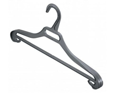 Вешалка-плечики 48-50 р-р пластик, черная 431209413 Бытпласт