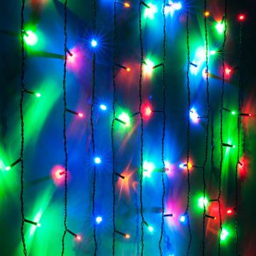 Новогодняя гирлянда занавес 200-003 0,45*1,5м IP20 мульти Elektrostandard