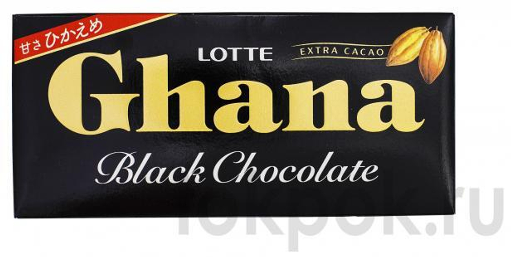 Шоколад темный Гана Lotte Ghana, 50 гр