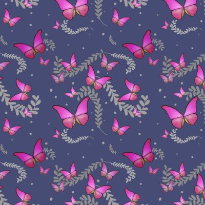 Butterfly dark blue
