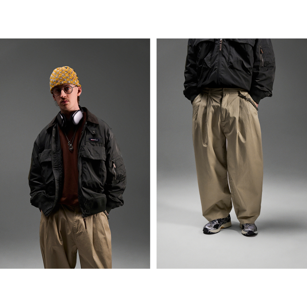 Брюки Nothomme Blue Japanese Miscellaneous Pants "Khaki"