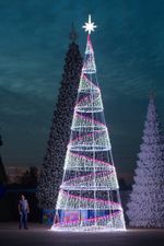 световая конструкция елка конус СПИРАЛЬ