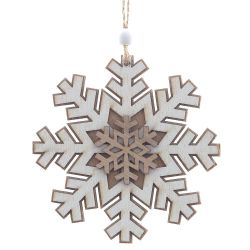 GAEM Украшение новогоднее "Снежинка", L10 W0,5 H11 см, 3в.
