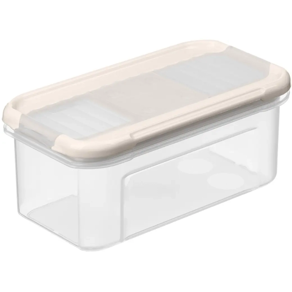 Емкость для сыпучих продуктов «Modena» прямоугольная 0,5л с дозатором (светло-бежевый) 221111825/01