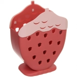 Подставка для столовых приборов «Клубника» 18,5*7см пластиковая, 2 секции