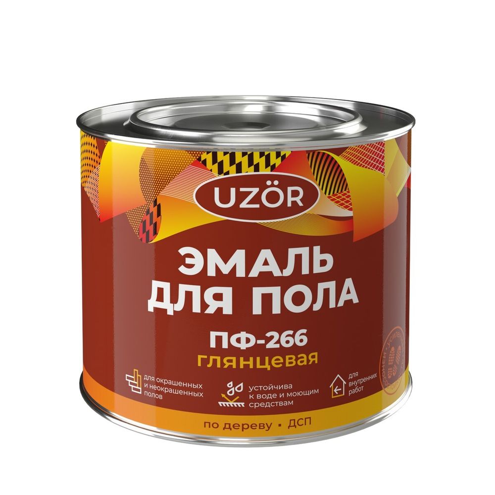 Эмаль ПФ-266 Узор желто-кор.  1,8кг  (Сайвер)