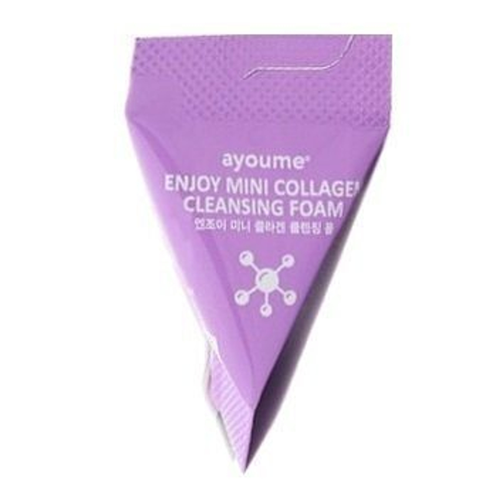 Пенка для умывания с коллагеном AYOUME ENJOY MINI COLLAGEN CLEANSING FOAM SET 1 шт