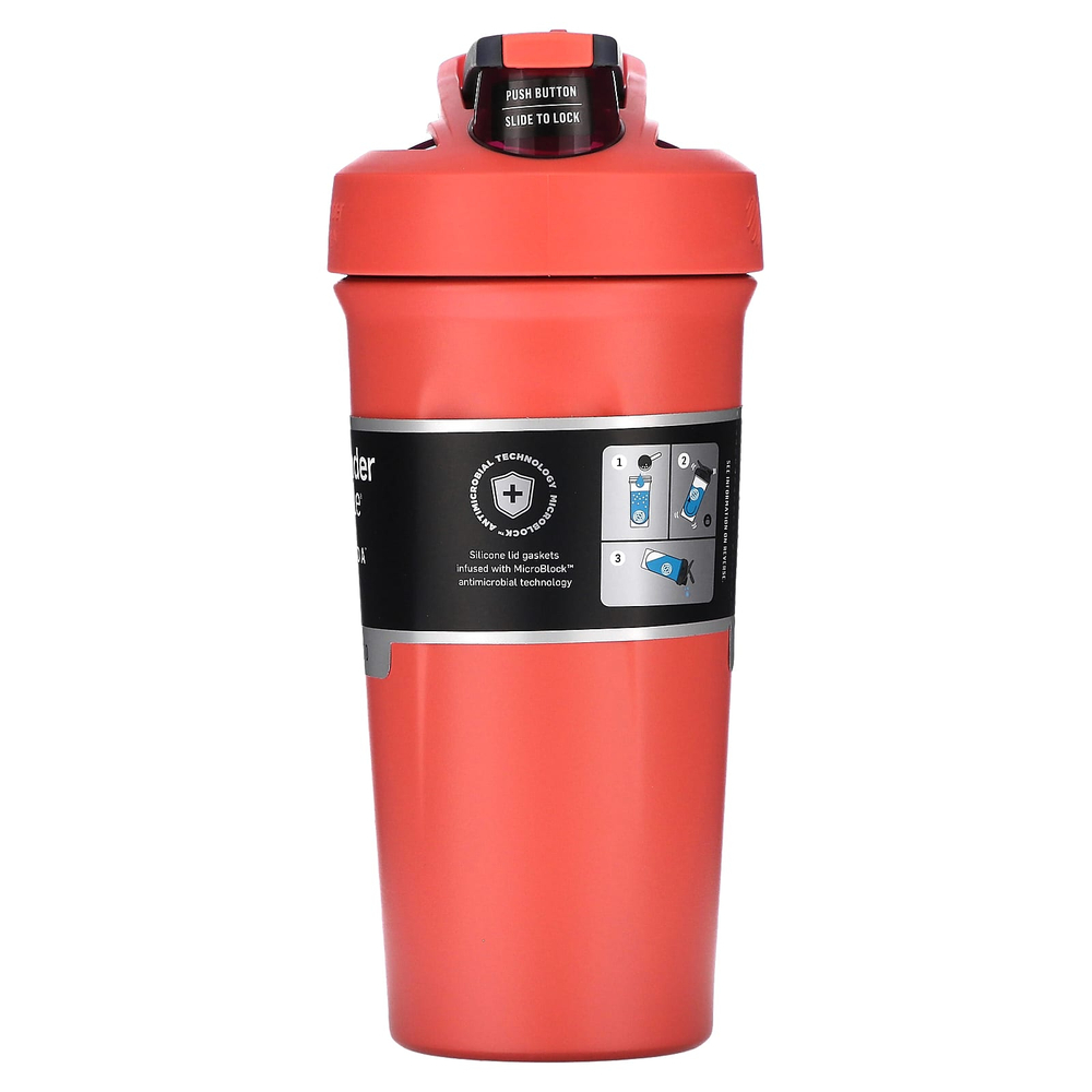 Blender Bottle, Strada, изолированная нержавеющая сталь, коралловый, 710 мл (24 унции)