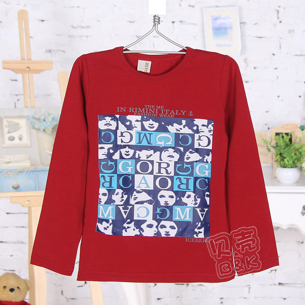 Лонгслив детский с коллажем принтов