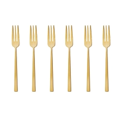 Sambonet Набор из 6 вилок Rock PVD Gold 52762GA5