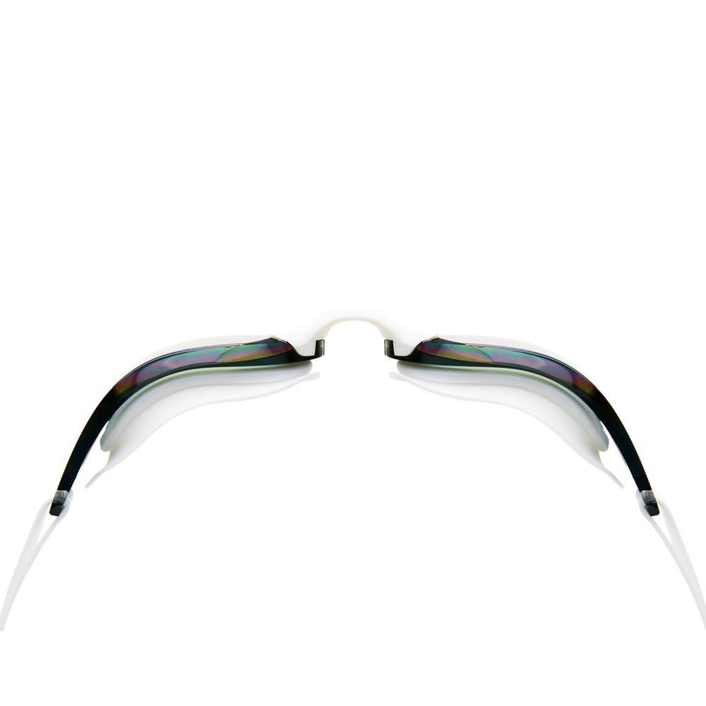 Очки для плав.TORRES Pro, SW-32520MR, зерк.линзы.,белая оправа,дв.рег.ремешок