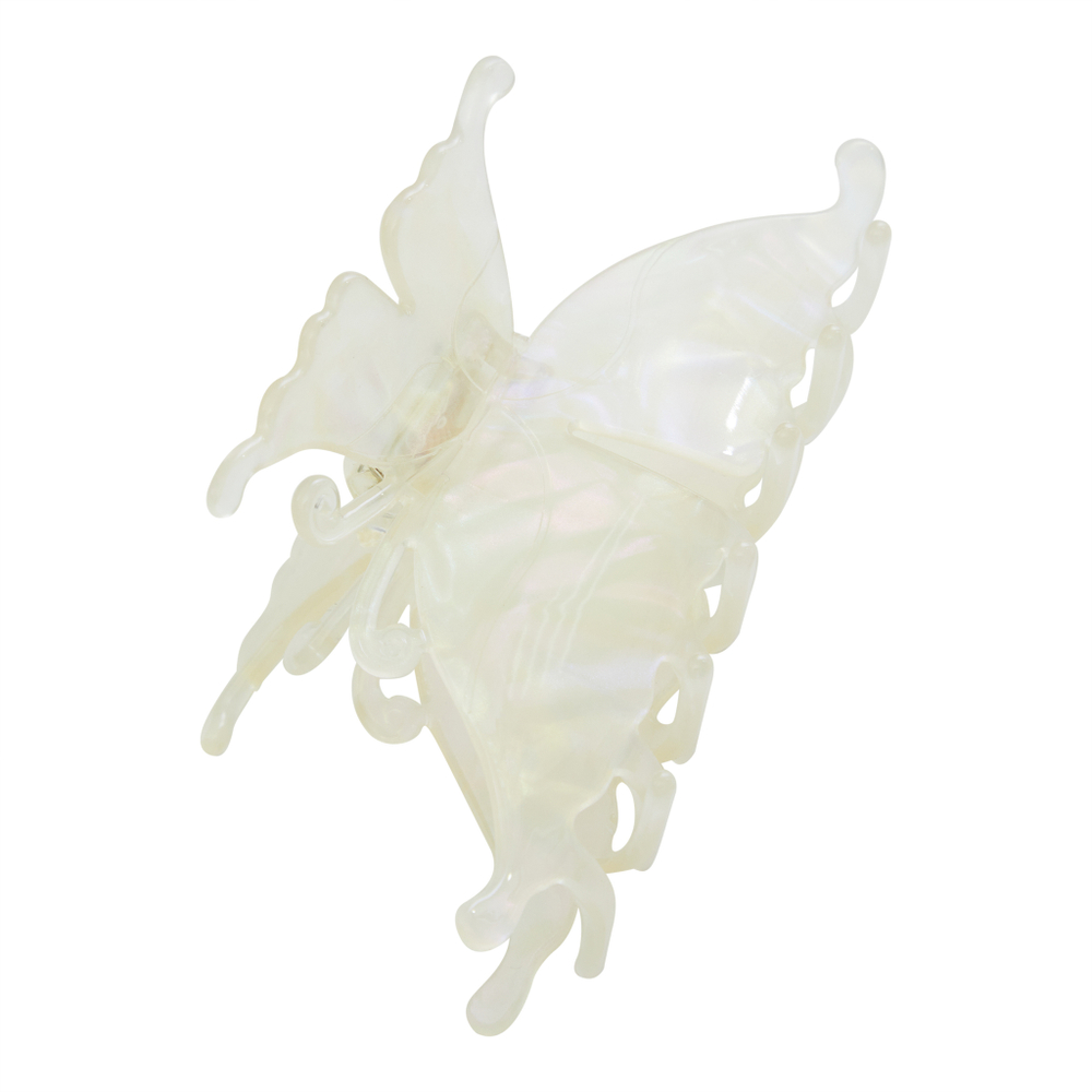 Заколка-краб бабочка,перламутровая