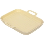 Блюдо керамическое «Акварель» 19,5*19,5*2,5см, бежевое