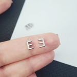 Буква "Е", сталь, 9мм, литера, алфавит