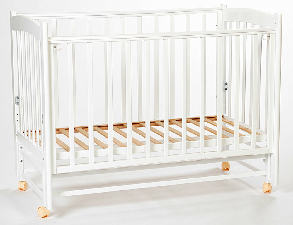 Детская кроватка Mr Sandman Pocket Base маятник продольный 01 Белый