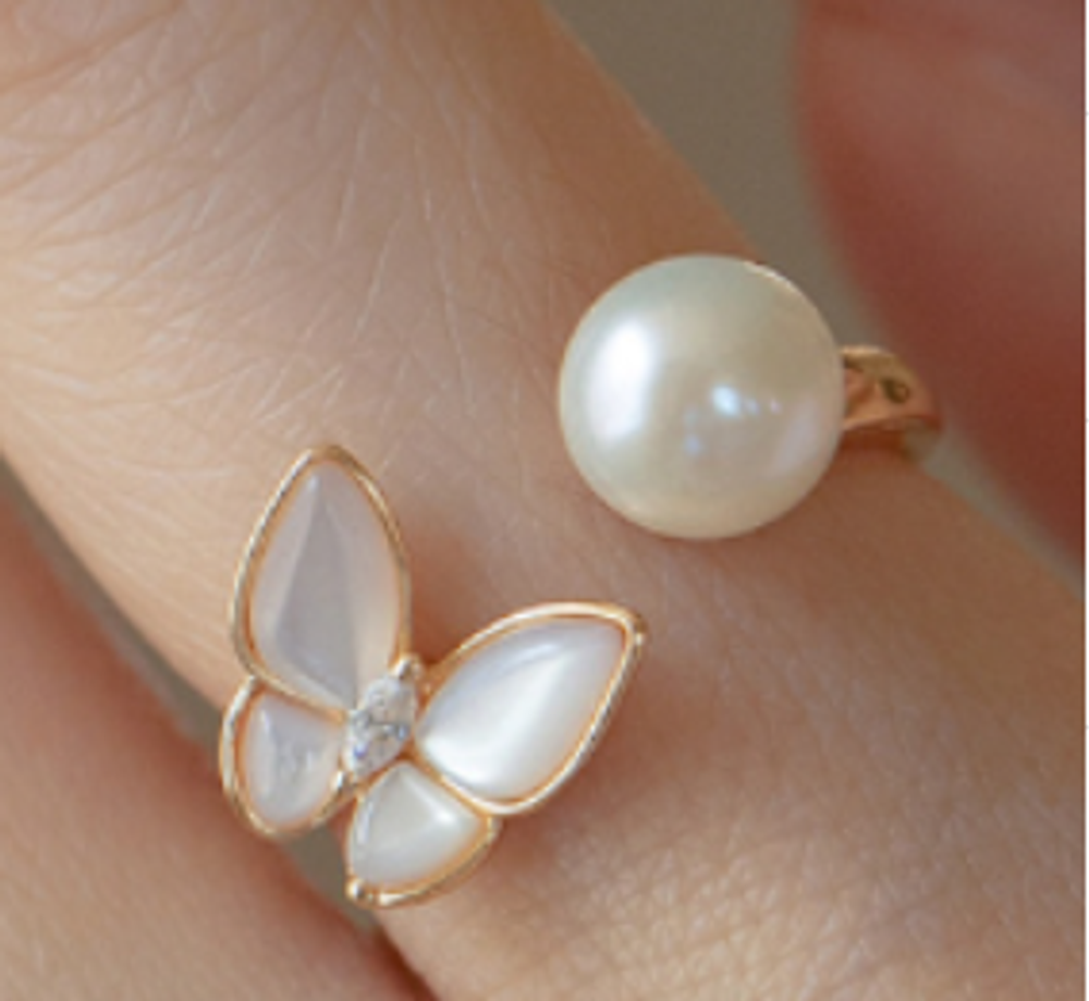 Кольцо &quot;Pearl Butterfly&quot;