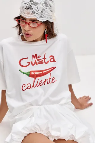 Футболка с принтом 