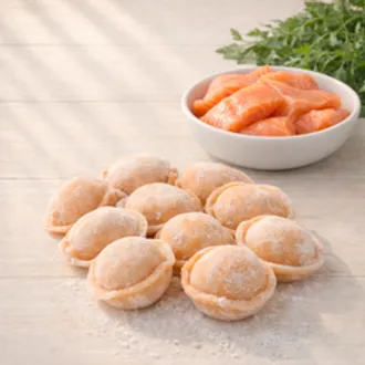 Пельмени с лососем / 500 гр