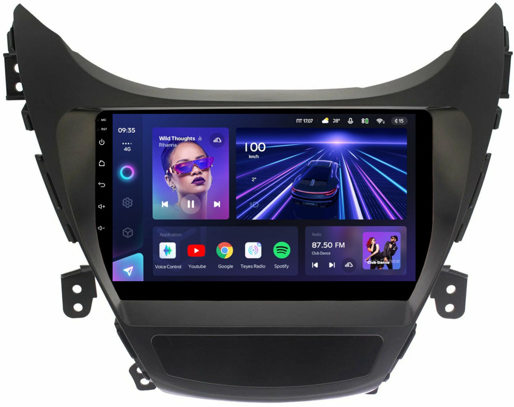 Магнитола для Hyundai Elantra 5 MD 2011-2013 - Teyes CC3 на Android 10, QLED, ТОП процессор, 4Гб+32Гб, CarPlay, 4G SIM-слот