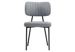 Стул на металлокаркасе Вакао серый / черный