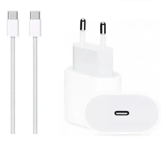 Сетевое зарядное устройство Apple 20W USB-C + Кабель Apple USB-C-USB-C