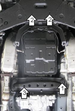 Защита КПП для Infiniti FX, QX70 Motodor.78001