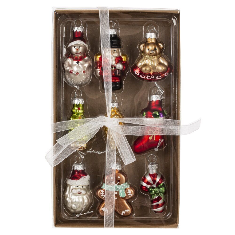 GAEM Набор из 9шт: Украшение новогоднее "Ассорти", 6в., L12,5 W22 H4 см, 6в.