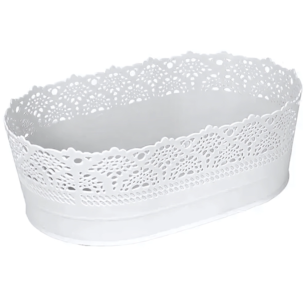 Сухарница АЖУР 22см Белый 0,08,15х0,22м