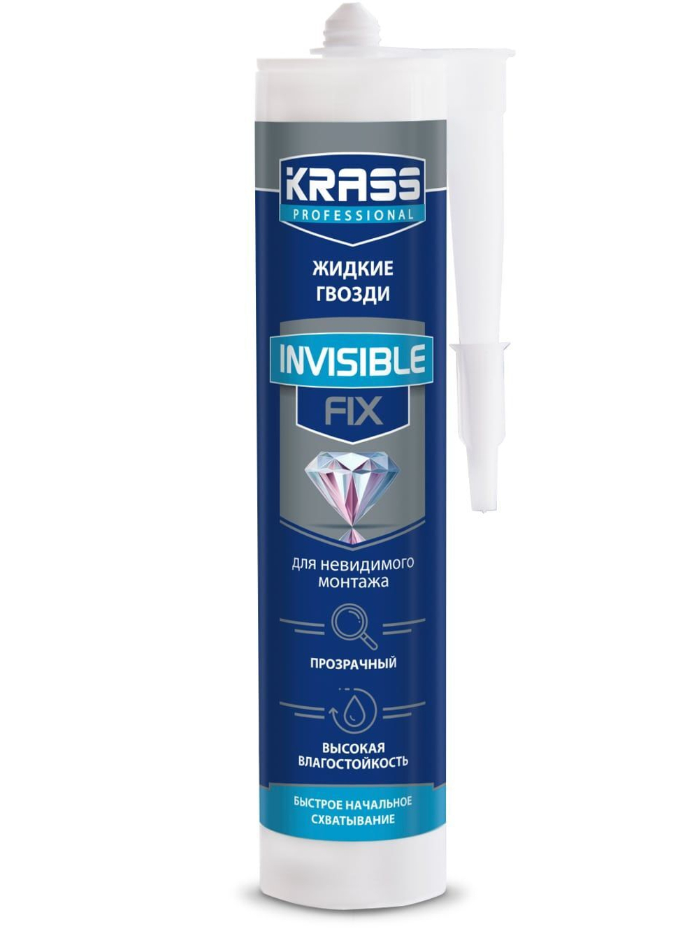 Клей KRASS ЖГ Invisiblefix для невидимого монтажа, 300 мл