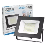 Прожектор Gauss LED Elementary 100W 9500lm IP65 6500K 175-265V черный 613100100 P PROMO