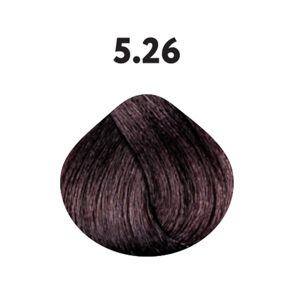 5.26 крем-краска KAARAL Baco Color Fast светлый каштан фиолетово-красный - 100 мл.